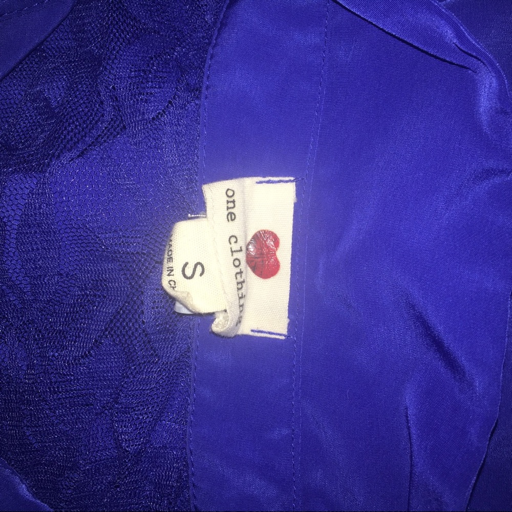 Blue Button Up Dress - Picture 3 of 3
